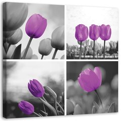 Reprodukcija Purpurinių tulpių rinkinys kaina ir informacija | Reprodukcijos, paveikslai | pigu.lt
