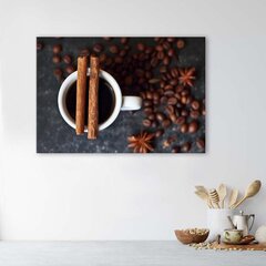 Reprodukcija Cinamonas ant kavos puodelio kaina ir informacija | Reprodukcijos, paveikslai | pigu.lt