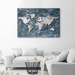 Reprodukcija Pasaulio žemėlapis marmure цена и информация | Репродукции, картины | pigu.lt