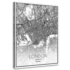 Paveikslas Londono miesto planas kaina ir informacija | Reprodukcijos, paveikslai | pigu.lt