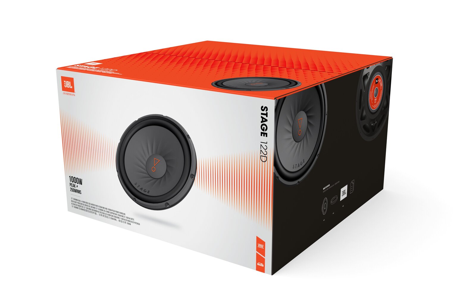 JBL Stage 122D, juoda kaina ir informacija | Automobiliniai garsiakalbiai | pigu.lt