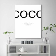 Reprodukcija Coco Chanel citata цена и информация | Репродукции, картины | pigu.lt
