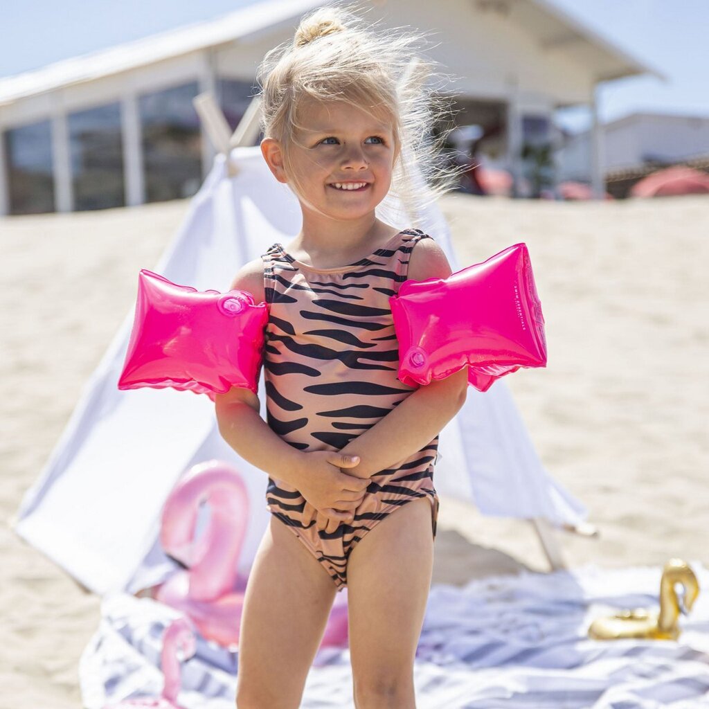 Pripučiamos plaukimo rankovės Swim Sleeves Swim Essentials, rožinės kaina ir informacija | Plaukimo liemenės ir rankovės | pigu.lt