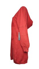 Кардиган женский с капюшоном и карманами, красный цена и информация | Женские кофты | pigu.lt