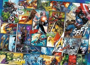 Medinė dėlionė Wood Craft Marvel Comic Universe, 1000 d. цена и информация | Пазлы | pigu.lt