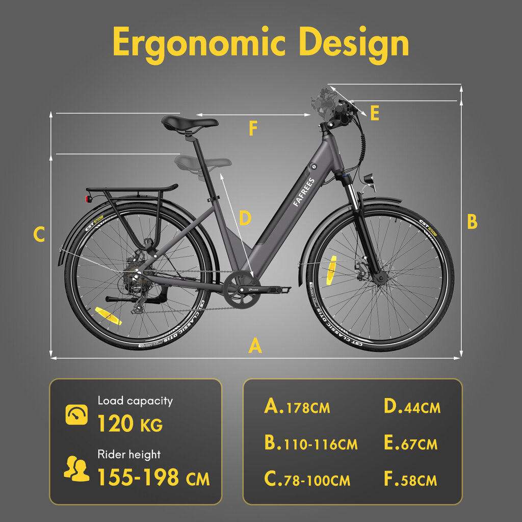 Elektrinis dviratis Fafrees F28 Pro, 27,5", pilkas цена и информация | Elektriniai dviračiai | pigu.lt