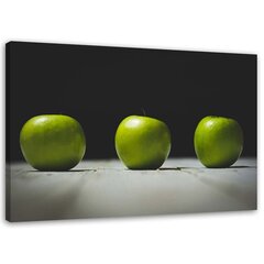 Reprodukcija Trys žali obuoliai kaina ir informacija | Reprodukcijos, paveikslai | pigu.lt