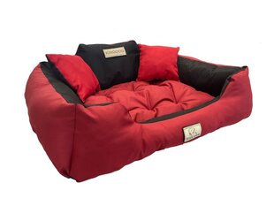 KingDog Red Waterproof Dog Couch Bed 115x95cm цена и информация | Лежаки, домики | pigu.lt