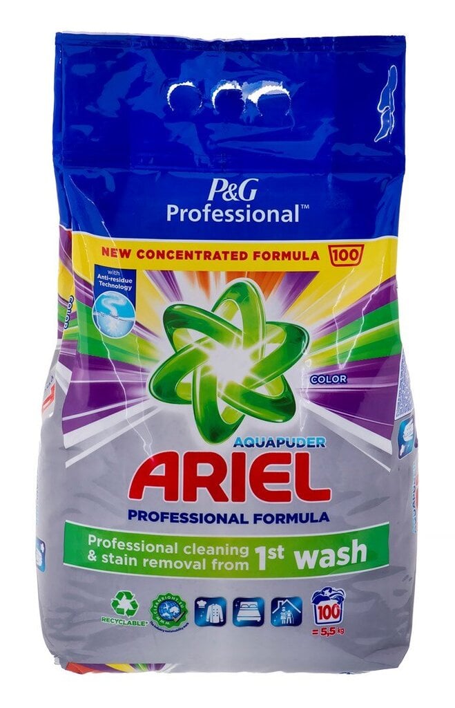 Ariel skalbimo milteliai, 5,5 kg цена и информация | Skalbimo priemonės | pigu.lt