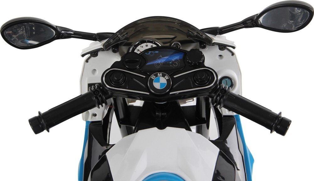 Vienvietis vaikiškas elektrinis motociklas Bmw S1000RR, mėlynas цена и информация | Elektromobiliai vaikams | pigu.lt