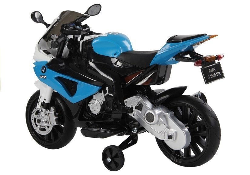 Vienvietis vaikiškas elektrinis motociklas Bmw S1000RR, mėlynas kaina ir informacija | Elektromobiliai vaikams | pigu.lt