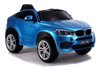 Vienvietis vaikiškas elektromobilis BMW X6, mėlynas kaina ir informacija | Elektromobiliai vaikams | pigu.lt