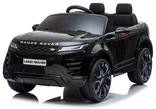 Vienvietis vaikiškas elektromobilis Range Rover Evoque, juodas kaina ir informacija | Elektromobiliai vaikams | pigu.lt