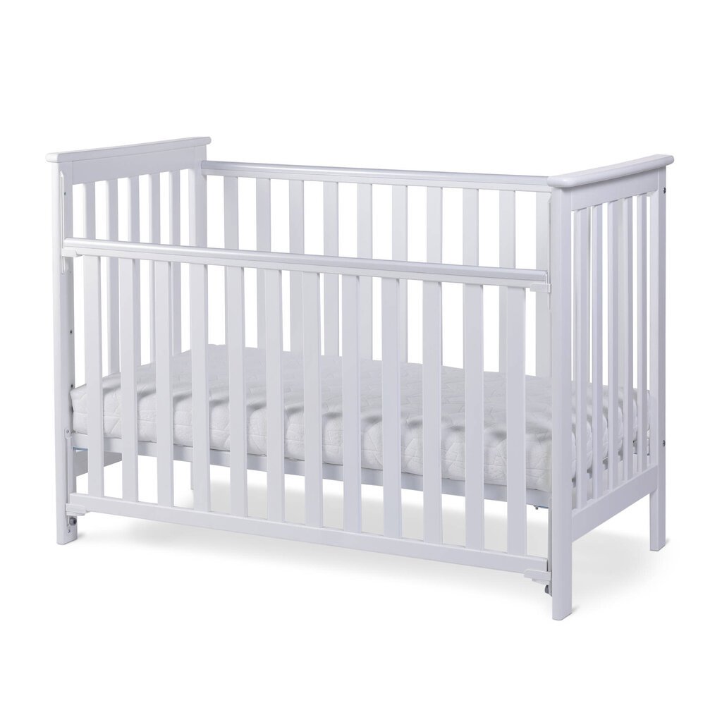Kūdikio lovytė Nordbaby Leolia, 120x60 cm, balta kaina ir informacija | Kūdikių lovytės | pigu.lt
