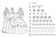 Dvipusė dėlionė Super Maxi Disney Happy Princesses 3in1, 24 d. цена и информация | Dėlionės (puzzle) | pigu.lt