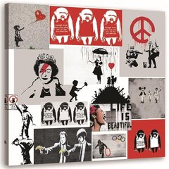 Reprodukcija Banksy Murral meninis koliažas цена и информация | Репродукции, картины | pigu.lt