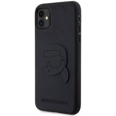 Karl Lagerfeld KLHCN613DRKNK iPhone 11 | Xr 6.1" czarny|black hardcase Rubber Karl Head 3D цена и информация | Чехлы для телефонов | pigu.lt