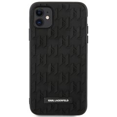 Karl Lagerfeld KLHCN61RUPKLPK iPhone 11 | Xr 6.1" hardcase czarny|black 3D Monogram цена и информация | Чехлы для телефонов | pigu.lt