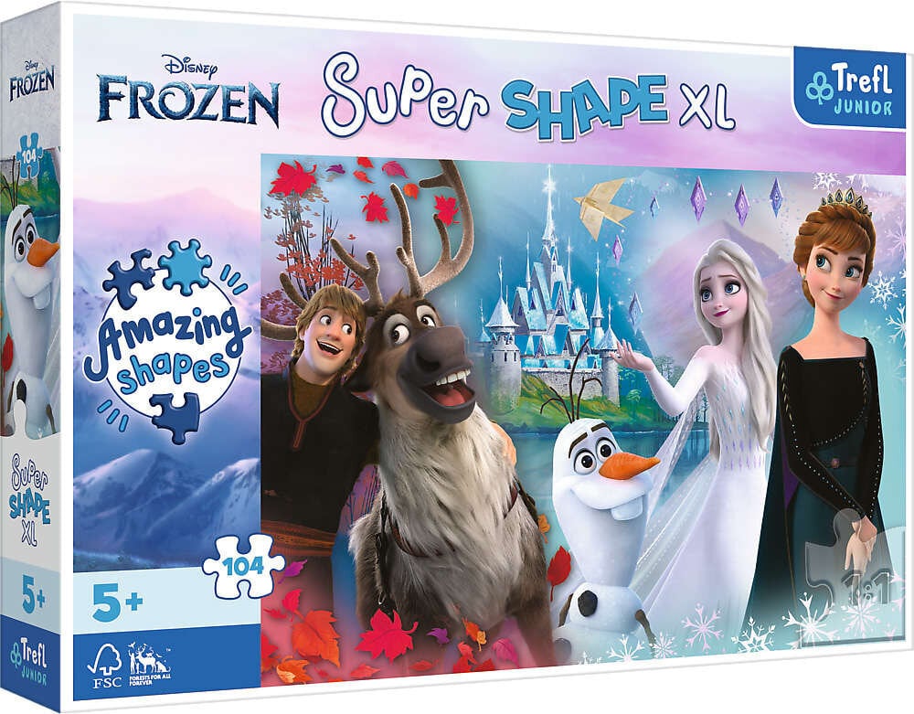 Dėlionė Trefl Anna ir Elsa, 104 d. kaina ir informacija | Dėlionės (puzzle) | pigu.lt