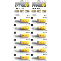 Моментальный клей Entac Gel 3г, 12 шт. цена и информация | Клей | pigu.lt