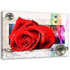 Paveikslas Raudona rožė kaina ir informacija | Reprodukcijos, paveikslai | pigu.lt