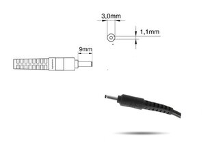 Блок питания (зарядное устройство) Acer (3.0x1.1) 19v 3.42a 65W цена и информация | Зарядные устройства для ноутбуков | pigu.lt