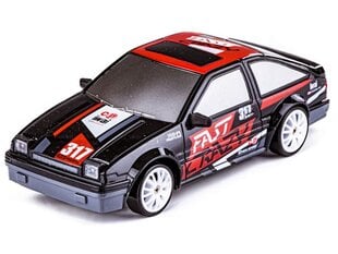 Radijo bangomis valdomas automobilis Drift Car 1:24 2.4GHz 4WD juodas Toyota AE86 kaina ir informacija | Žaislai berniukams | pigu.lt