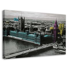 Paveikslas Londonas - Big Ben ir Parlamento pastatas цена и информация | Репродукции, картины | pigu.lt