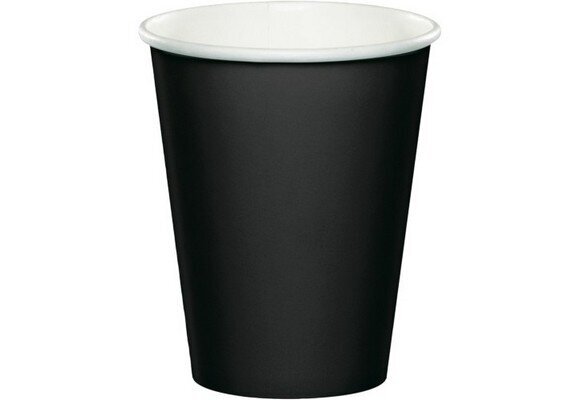 Popieriniai puodeliai, juodi, 32 vnt. kaina ir informacija | Vienkartiniai indai šventėms | pigu.lt