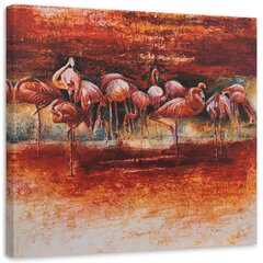 Paveikslas Rožinių flamingų banda kaina ir informacija | Reprodukcijos, paveikslai | pigu.lt
