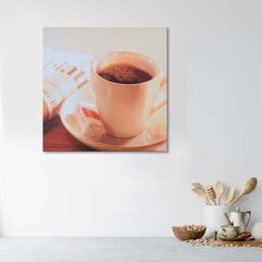 Paveikslas Kava baltame puodelyje kaina ir informacija | Reprodukcijos, paveikslai | pigu.lt