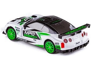 Radijo bangomis valdomas automobilis Drift Car 1:24 2.4GHz 4WD balta Nissan GT-R цена и информация | Игрушки для мальчиков | pigu.lt