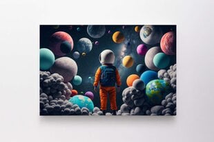100x150см Космический дневник. Картина для детей и взрослых цена и информация | Репродукции, картины | pigu.lt