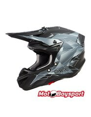 O'NEAL 5SRS POLYACRYLITE HELMET SURGE V.23 krosinis šalmas, juodas kaina ir informacija | Moto šalmai | pigu.lt