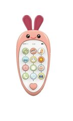 Mokomasis telefonas su garsais, rožinis kaina ir informacija | Žaislai kūdikiams | pigu.lt