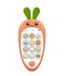 Mokomasis telefonas su garsais, oranžinis kaina ir informacija | Žaislai kūdikiams | pigu.lt