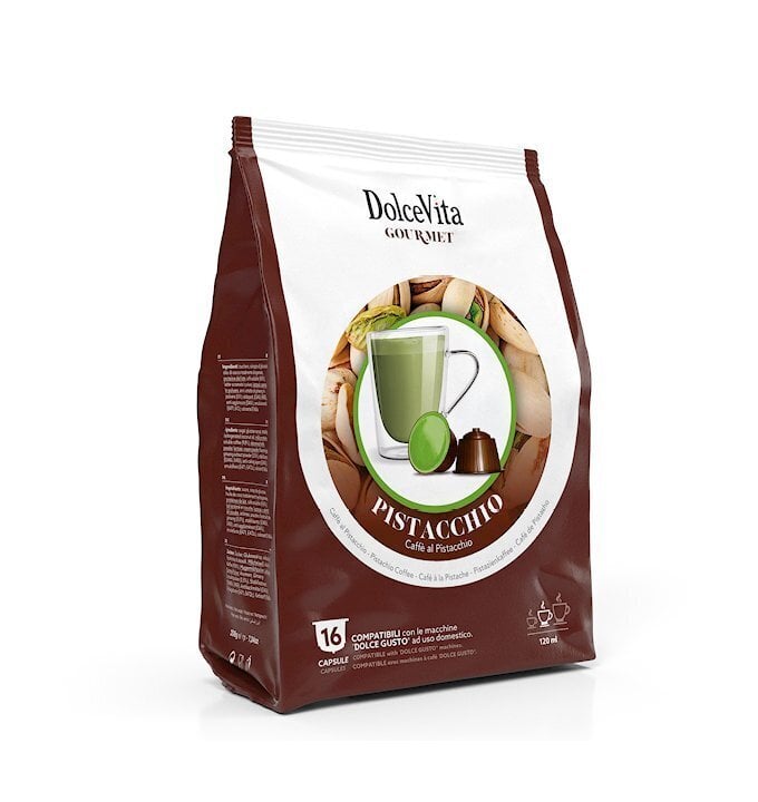 Dolce Vita kavos kapsulės Pistacchio, 16 vnt. цена и информация | Kava, kakava | pigu.lt