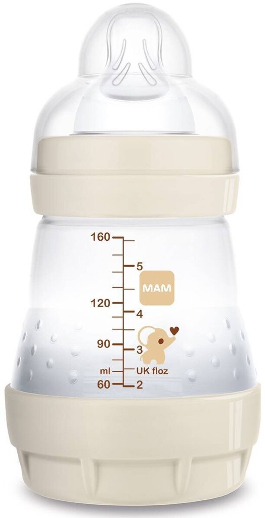 Buteliukas su antikolikine apsauga MAM Baby Berniukas, 0 mėn+, 160ml, цена и информация | Buteliukai kūdikiams ir jų priedai | pigu.lt