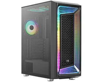 Aerocool - Interstellar-G-BK-v1 kaina ir informacija | Korpusai | pigu.lt