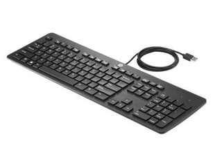 HP USB Business Slim Keyboard Europe - English localization цена и информация | Клавиатуры | pigu.lt
