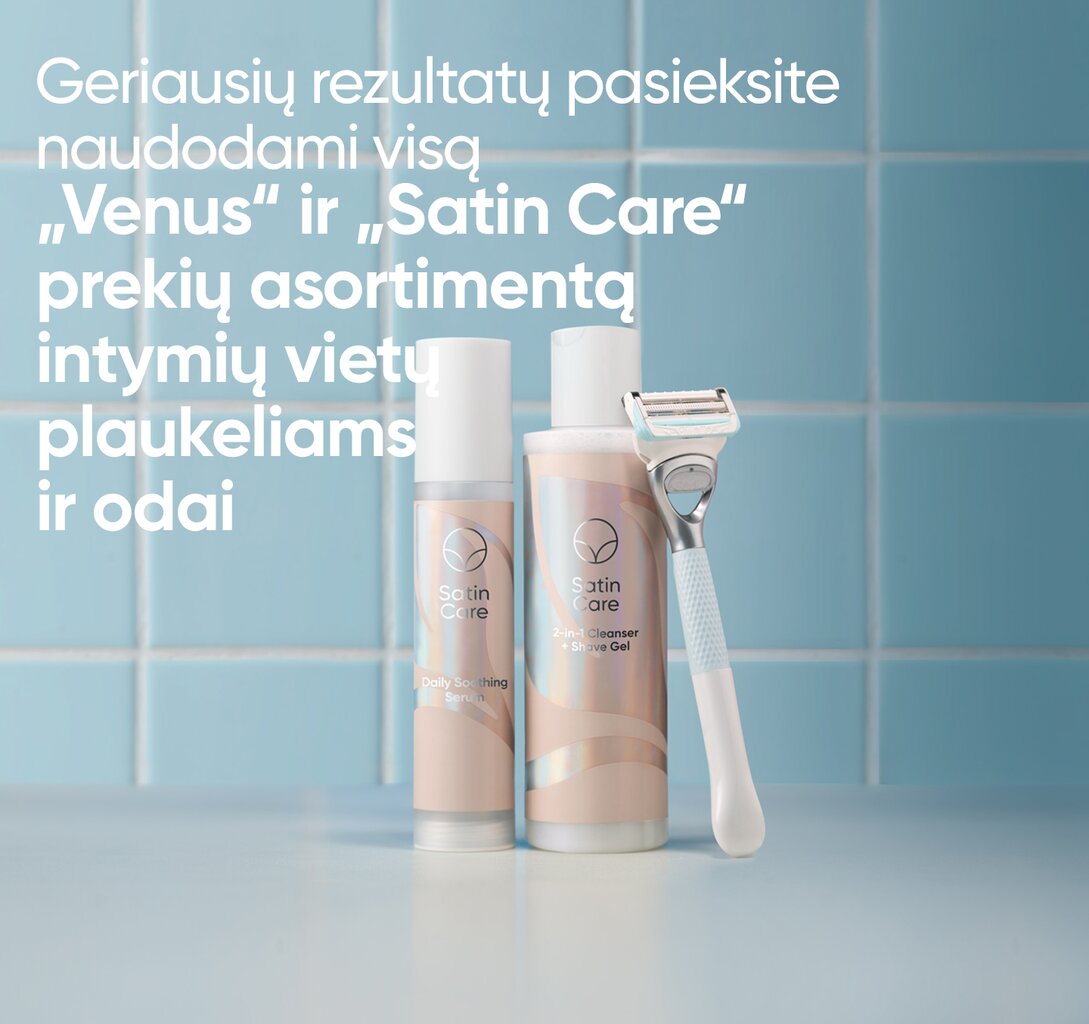 Raminamasis serumas po skutimosi Venus Satin Care, 50 ml цена и информация | Skutimosi priemonės ir kosmetika | pigu.lt