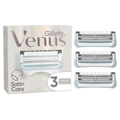 Бритвенные головки Venus Satin Care, 3 шт. цена и информация | Косметика и средства для бритья | pigu.lt