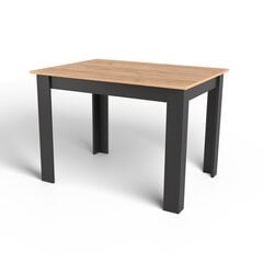Stalas Leobert NP, rudas/juodas kaina ir informacija | Virtuvės ir valgomojo stalai, staliukai | pigu.lt