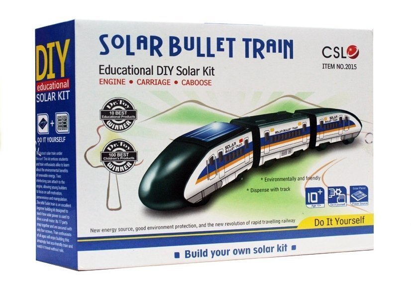 Klijuojamas konstruktorius Traukinys su saulės baterija Lean Toys, kaina ir informacija | Konstruktoriai ir kaladėlės | pigu.lt