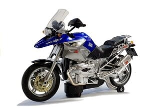 Мотоцикл на батарейках с синими огнями и музыкой цена и информация | Игрушки для мальчиков | pigu.lt