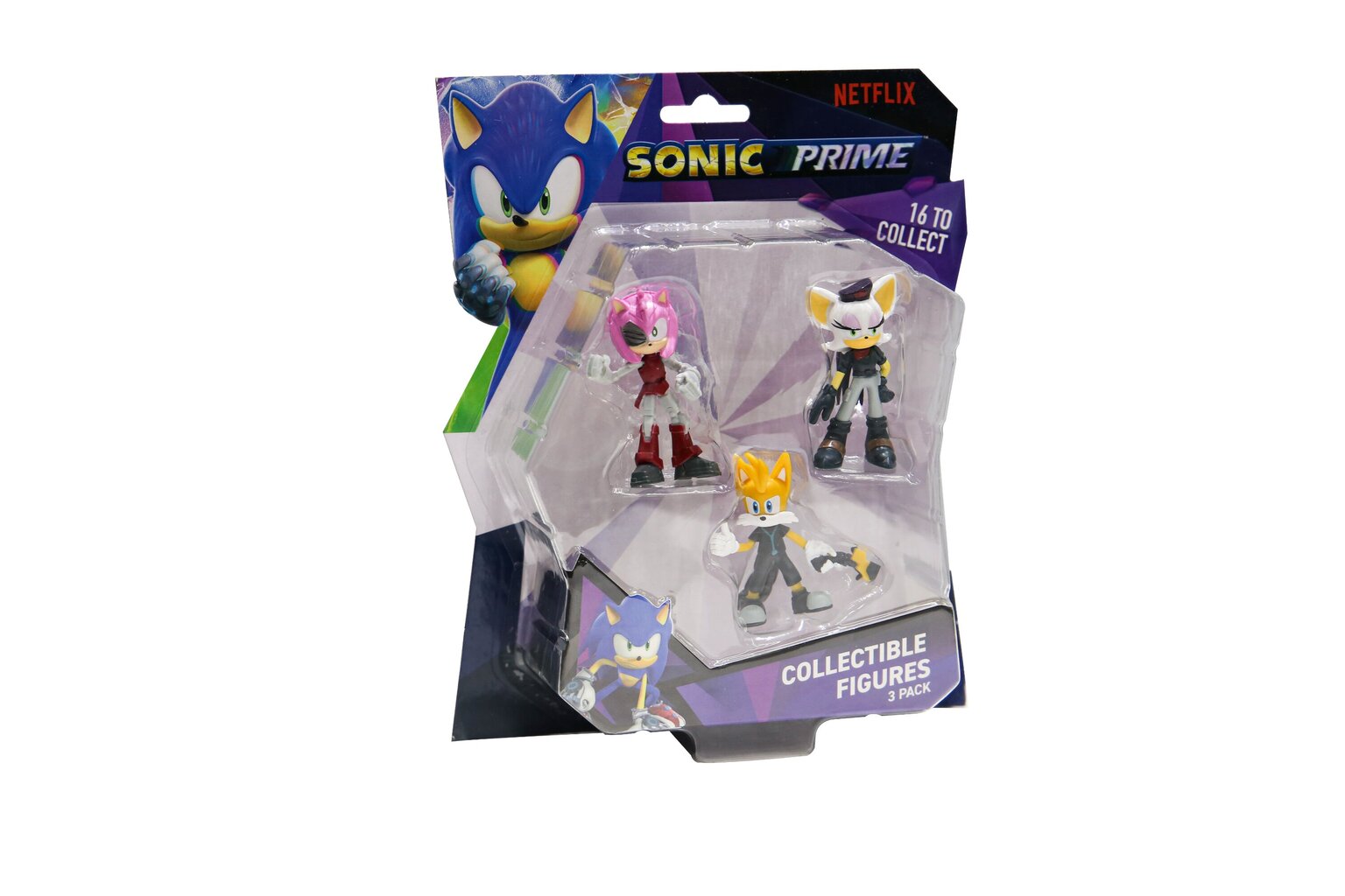 Figūrėlių rinkinys Sonic, 3 vnt., 6,5 cm kaina ir informacija | Žaislai berniukams | pigu.lt