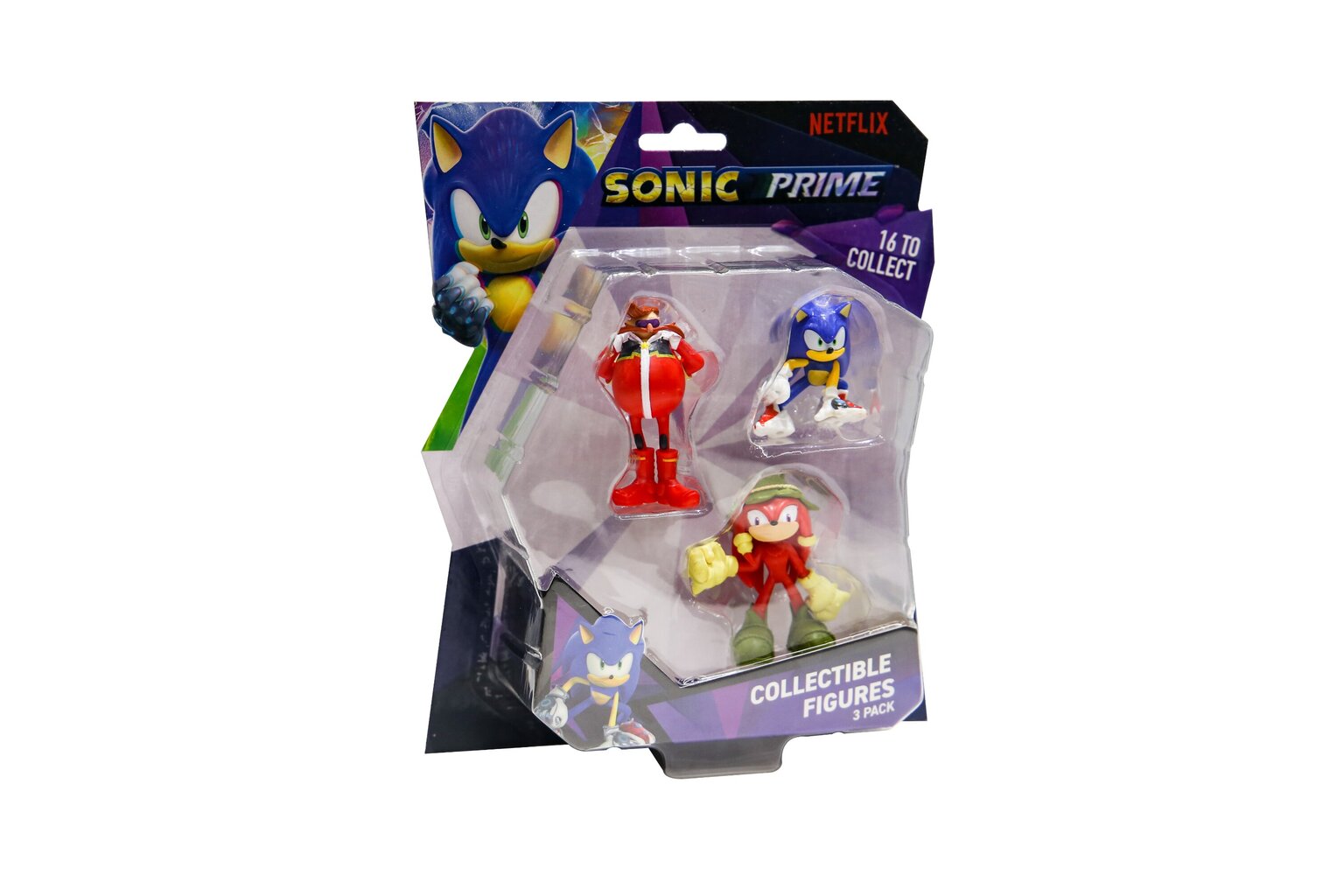 Figūrėlių rinkinys Sonic, 3 vnt., 6,5 cm kaina ir informacija | Žaislai berniukams | pigu.lt