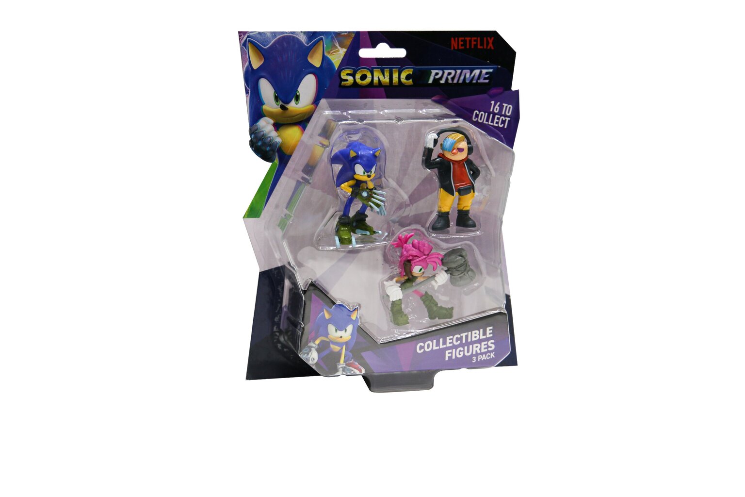 Figūrėlių rinkinys Sonic, 3 vnt., 6,5 cm kaina ir informacija | Žaislai berniukams | pigu.lt