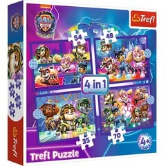 4 dėlionių rinkinys Trefl Paw Patrol ( Šunyčiai Patruliai ) kaina ir informacija | Dėlionės (puzzle) | pigu.lt