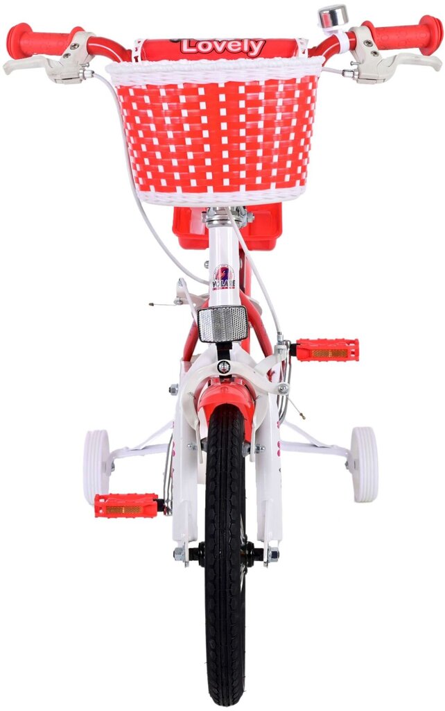 Vaikiškas dviratis 14" Volare Lovely, raudonas kaina ir informacija | Dviračiai | pigu.lt